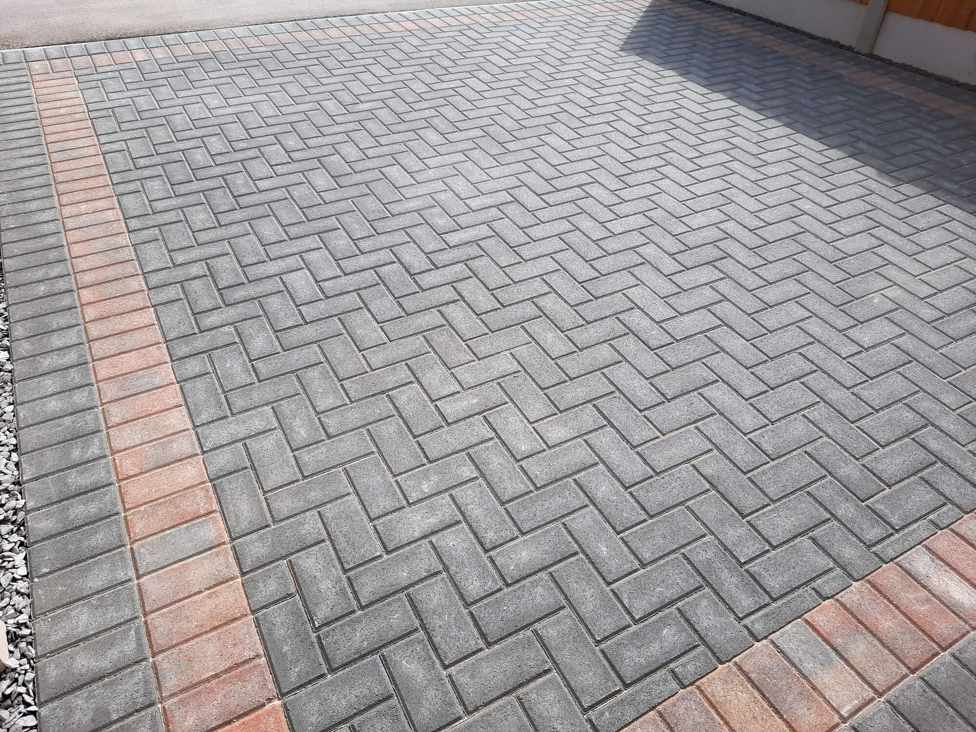 Block paved driveway