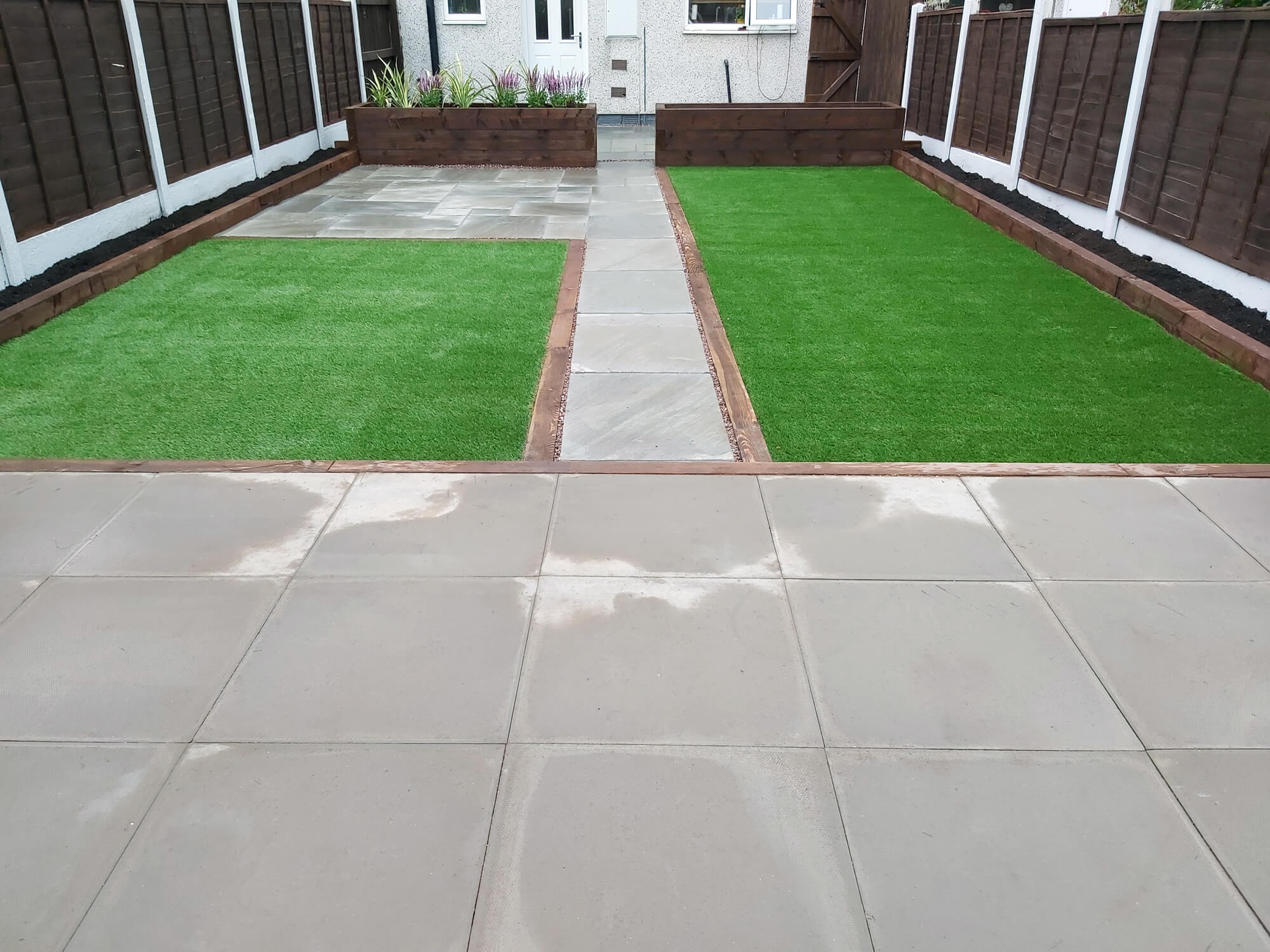 Landscaped rear garden